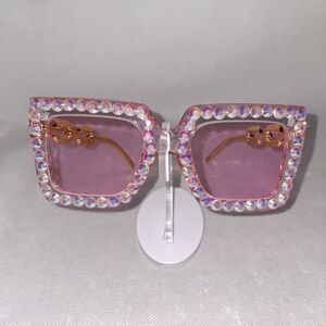 Embellished Pink Sunglasses